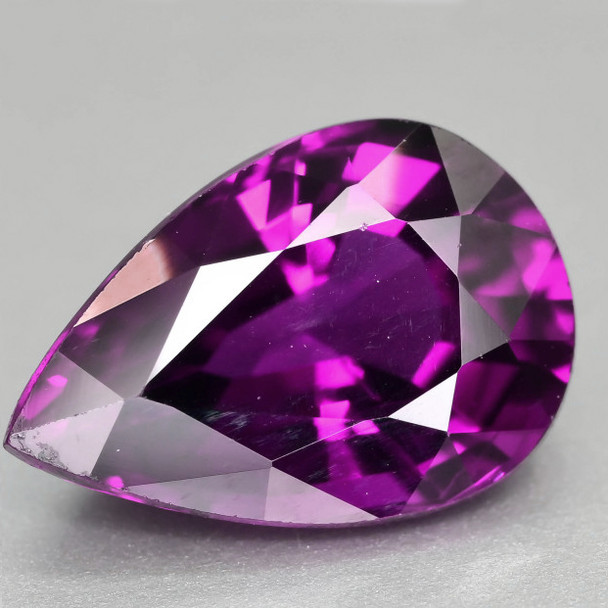 5x3 mm Pear 1 piece AAA Fire Natural Intense Grape Purple Sapphire [Flawless-VVS]-AAA Grade