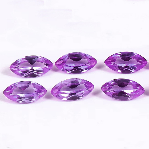 5x2.5 mm Marquise 6 pcs AAA Luster Natural Brilliant Sweet Purple Sapphire [Flawless-VVS]