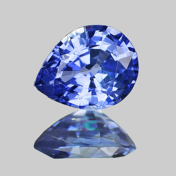 5x4 mm Pear 1 piece Fire Luster Natural Sparkling Ceylon Blue Sapphire [Flawless-VVS]