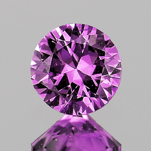 4.20 mm Round Machine Cut 1 piece Superb Luster Natural Pink Purple Sapphire [VVS]