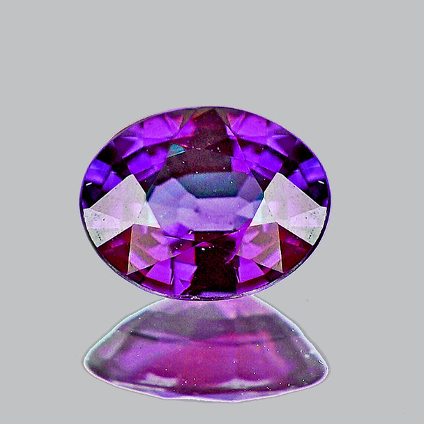 4.5x3.5 mm Oval 1 piece AAA Fire Natural Intense Purple Sapphire [Flawless-VVS]-AAA Grade