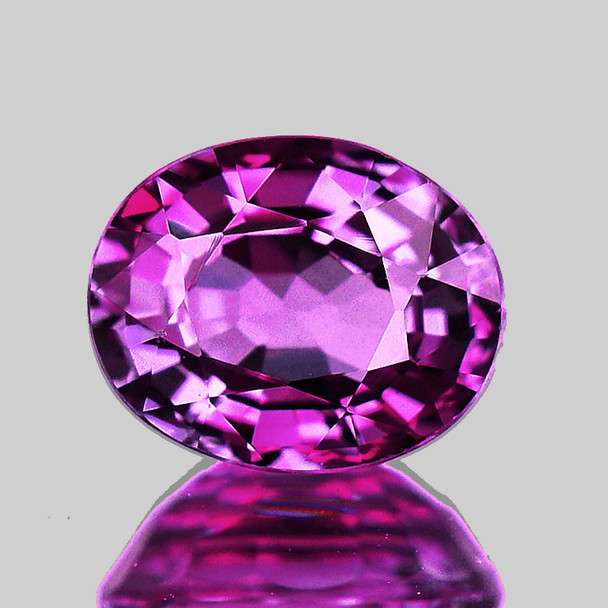 4.5x3.5 mm Oval 1 piece AAA Fire Natural Intense Red Purple Sapphire [Flawless-VVS]-AAA Grade