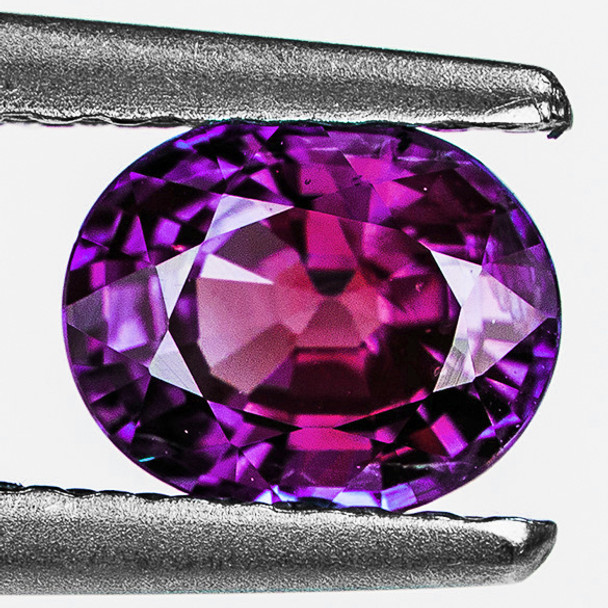 5x4 mm Oval 1 piece AAA Fire Natural Intense Purple Sapphire [Flawless-VVS]-AAA Grade