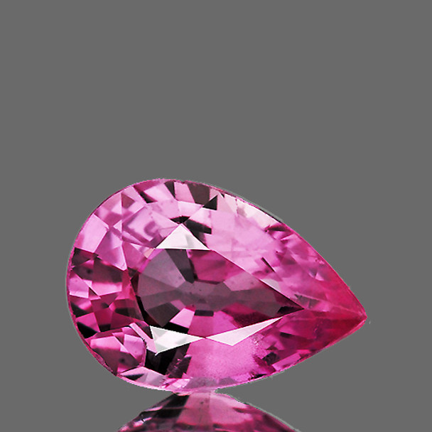 7x4.5 mm Pear 1 piece AAA Luster Natural Intense Pink Sapphire [Flawless-VVS]