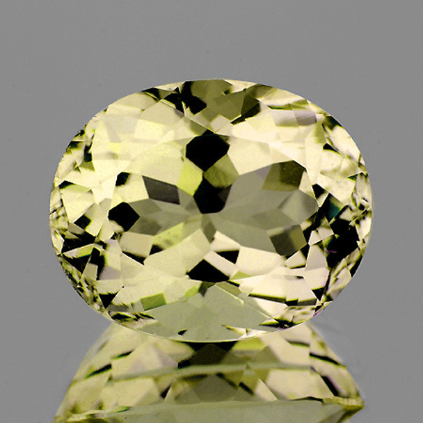 11x9 mm Oval 3.06ct Brilliant Luster Natural Golden Yellow Beryl 'Heliodor' [Flawless-VVS]