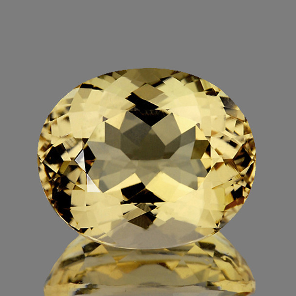 10x8 mm Oval 2.74ct Brilliant Luster Natural Golden Yellow Beryl 'Heliodor' [Flawless-VVS]