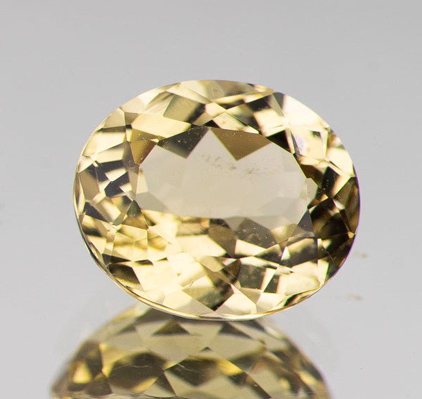 9x8 mm Oval 2.22ct Brilliant Luster Natural Golden Yellow Beryl 'Heliodor' [Flawless-VVS]