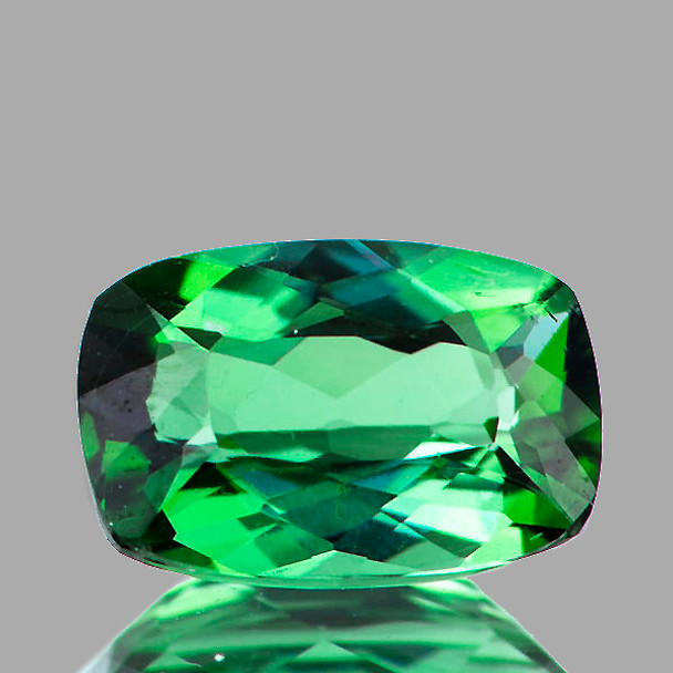 7.5x5 mm Cushion 1.05ct AAA Luster Natural Blue Green Tourmaline [Flawless-VVS]