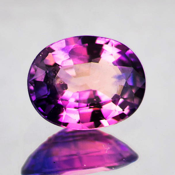 5x4 mm Oval 0.38ct Brilliant Luster Natural Intense Bi-Color Pink Sapphire [Flawless-VVS]