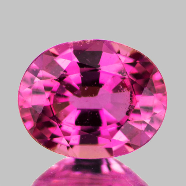 5x4 mm Oval 0.45ct Brilliant Luster Natural Intense Pink Sapphire [Flawless-VVS]