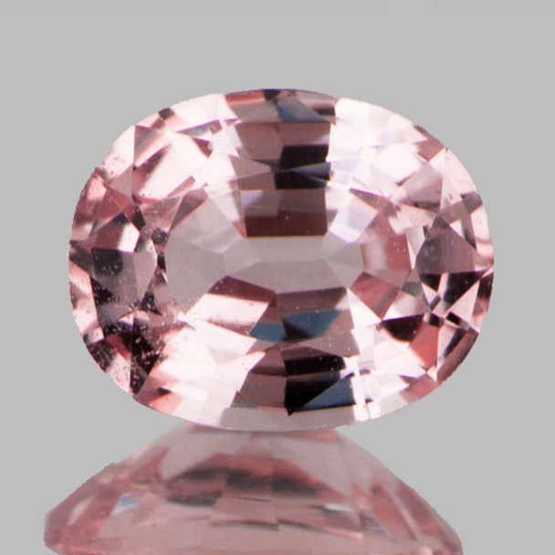 5x4 mm Oval 1 piece Sparkling Natural Intense Peach Pink Sapphire [Flawless-VVS]