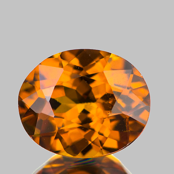 7.5x6 mm Oval 1.41ct Fire Luster Natural Honey Yellow Mali Garnet [Flawless-VVS]