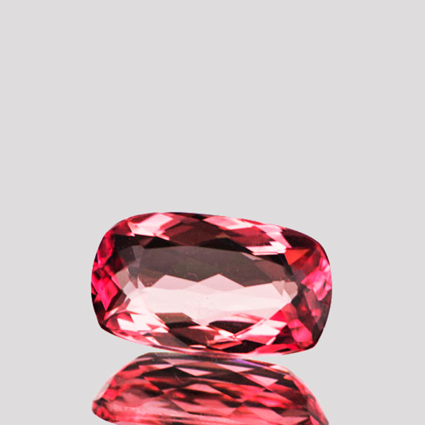 9x5 mm Cushion 1.22ct AAA Luster Natural Intense Pinkish Red Tourmaline [Flawless-VVS]