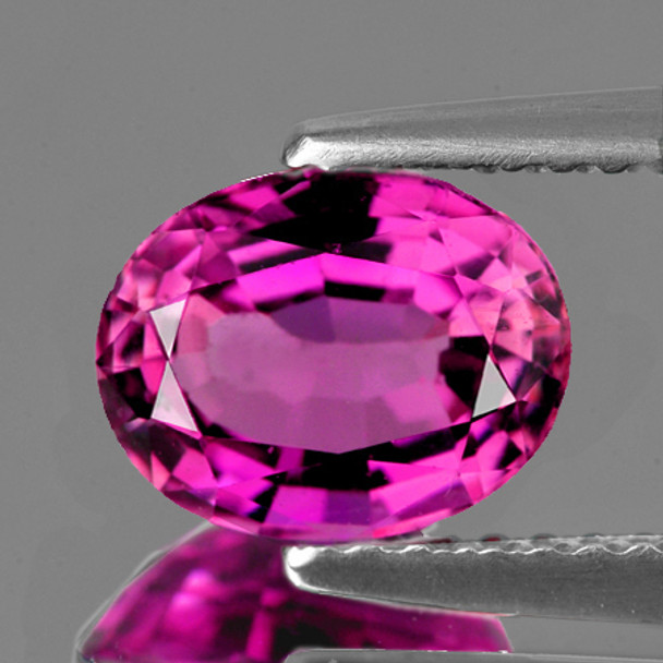 8x6 mm Oval 1.20ct AAA Luster Natural Top Intense Pink Sapphire [Flawless-VVS]