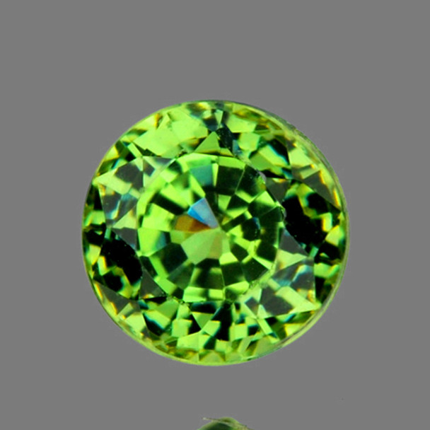 4.00 mm Round Step 1 piece Rainbow Sparkles Natural Green Demantoid Garnet [Flawless-VVS]