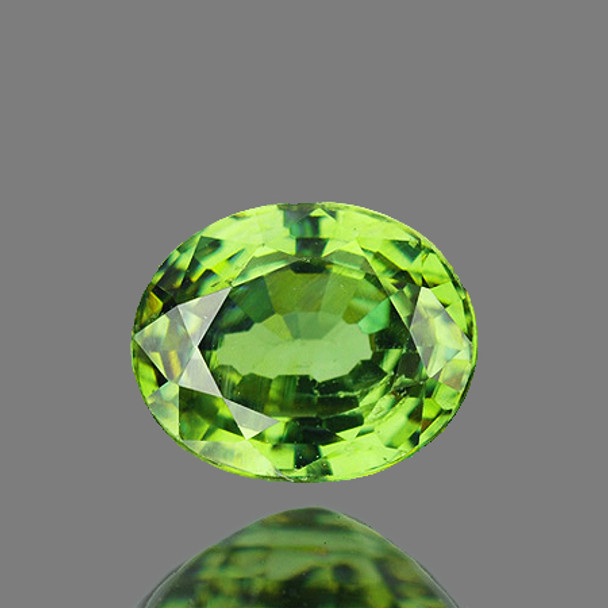 5x4 mm Oval 0.38ct Rainbow Sparkles Natural Green Demantoid Garnet [Flawless-VVS]