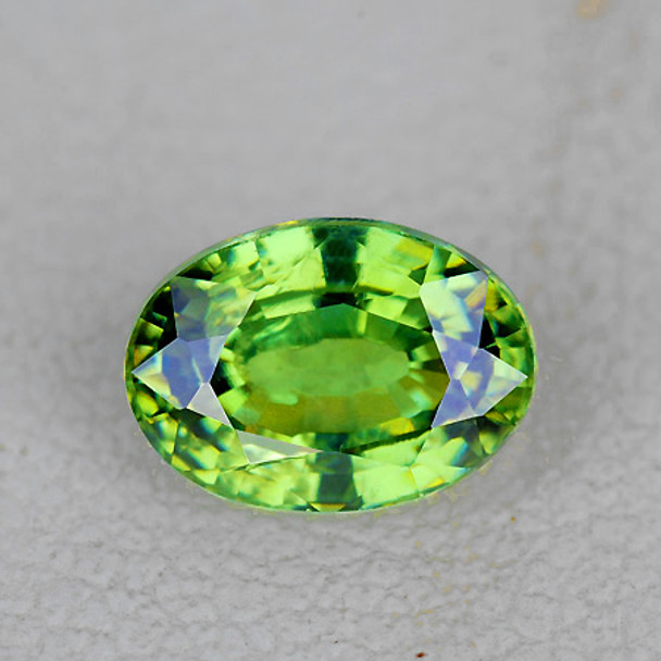 6x4 mm Oval 0.52ct Rainbow Sparkles Natural Green Demantoid Garnet [Flawless-VVS]
