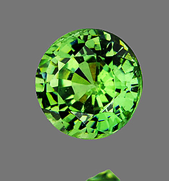 4.00 mm Round Step 1 piece Top Brilliancy Rainbow Sparkles Natural Green Demantoid Garnet [Flawless-VVS]