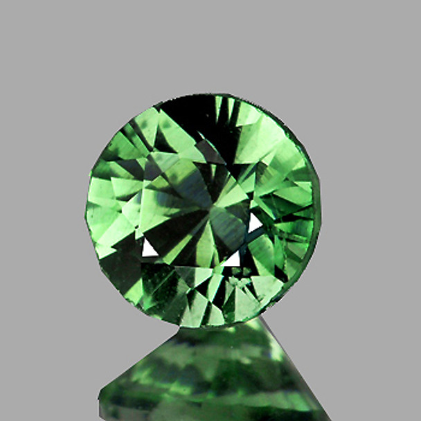 4.70 mm Round 0.45ct Extreme Brilliancy Natural AAA Blue Green Sapphire [Flawless-VVS]-AAA Grade