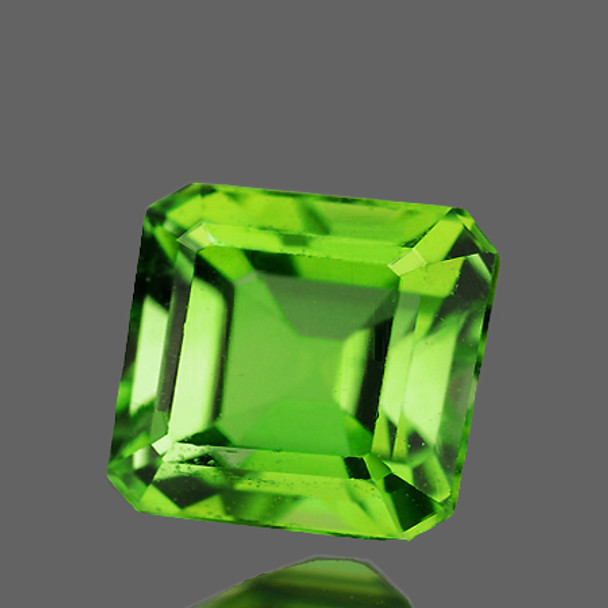 7x6 mm Octagon 1.31cts Sparkling Natural Intense Green Tourmaline [VVS]