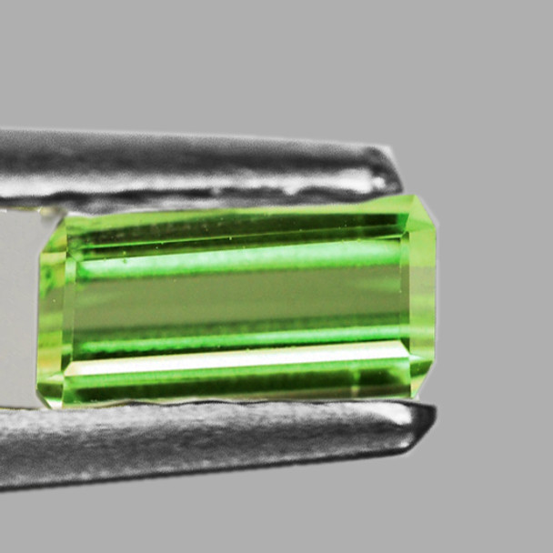 8.5x5.5 mm Octagon 1.00cts Sparkling Natural Apple Green Tourmaline [Flawless-VVS]