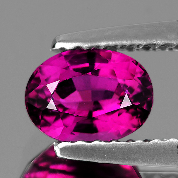 7.5x5.5 mm Oval 1.02ct Sparkling Natural Intense Pink Tourmaline [Flawless-VVS]