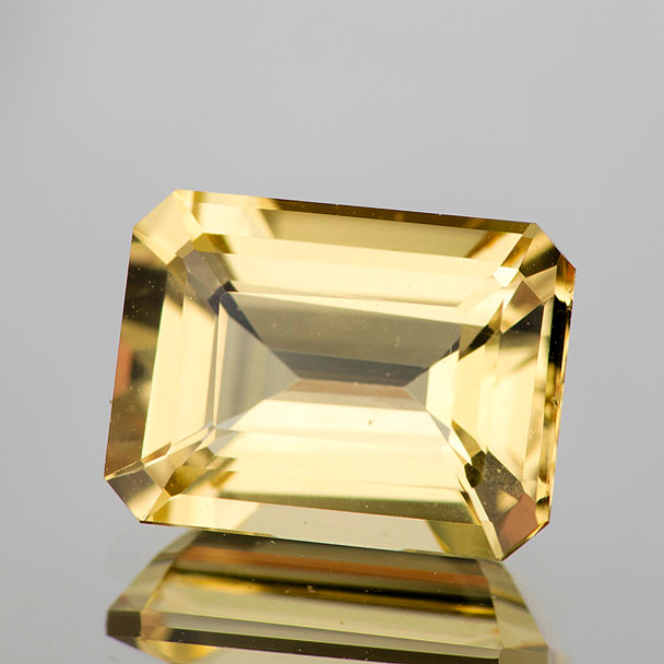10x7.5 mm Octagon 2.65ct Brilliant Luster Natural Sparkling Yellow Beryl 'Heliodor' [Flawless-VVS]