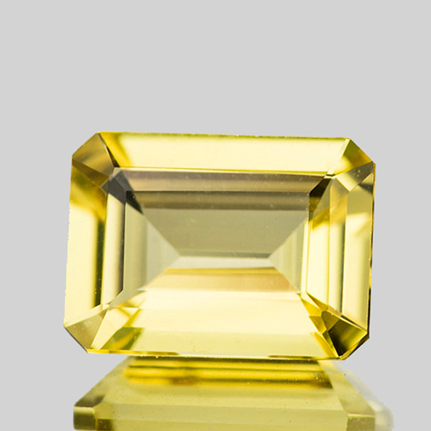10x7 mm Octagon 2.30ct Brilliant Luster Natural Sparkling Yellow Beryl 'Heliodor' [Flawless-VVS]