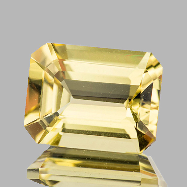 9.5x7.5 mm Octagon 2.42ct Brilliant Luster Natural Sparkling Yellow Beryl 'Heliodor' [Flawless-VVS]