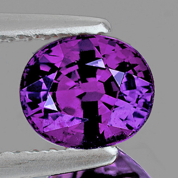 5x4 mm Oval 0.36ct AAA Fire Natural Unheated Intense Purple Sapphire [Flawless-VVS]