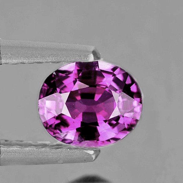 5x4 mm Oval 0.50ct AAA Fire Natural Intense Pinkish Purple Sapphire [Flawless-VVS]