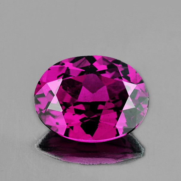 8x6 mm Oval 1.57ct AAA Fire Natural Pink Purple Rhodolite Garnet [Flawless-VVS]