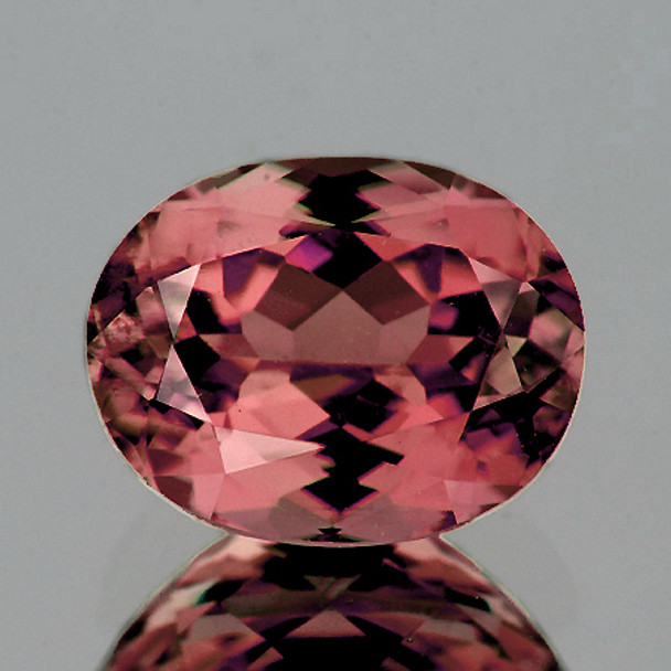 8x6 mm Oval 1.41ct AAA Fire Natural Salmon Pink Rhodolite Garnet [Flawless-VVS]