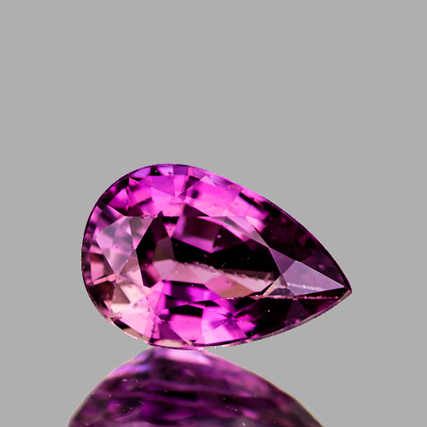 6x4 mm Pear 0.53ct AAA Fire Natural Unheated Intense Pink Purple Sapphire [Flawless-VVS]-AAA Grade