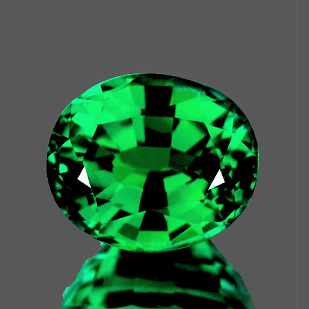 5x4 mm Oval 0.43ct AAA Fire Natural Premium Top Emerald Green Tsavorite Garnet [Flawless-VVS]