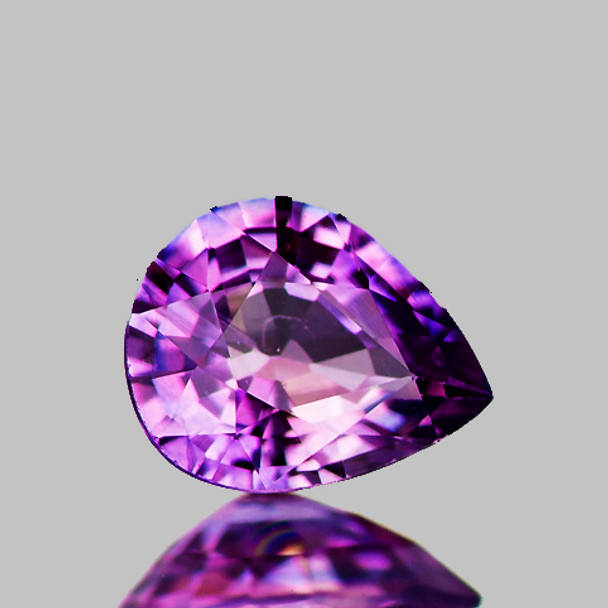 5x4 mm Pear 1 piece AAA Fire Natural Unheated Purple Sapphire [Flawless-VVS]-AAA Grade