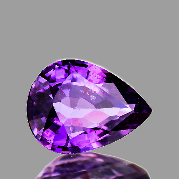 5x4 mm Pear 1 piece AAA Fire Natural Unheated Intense Purple Sapphire [Flawless-VVS]-AAA Grade