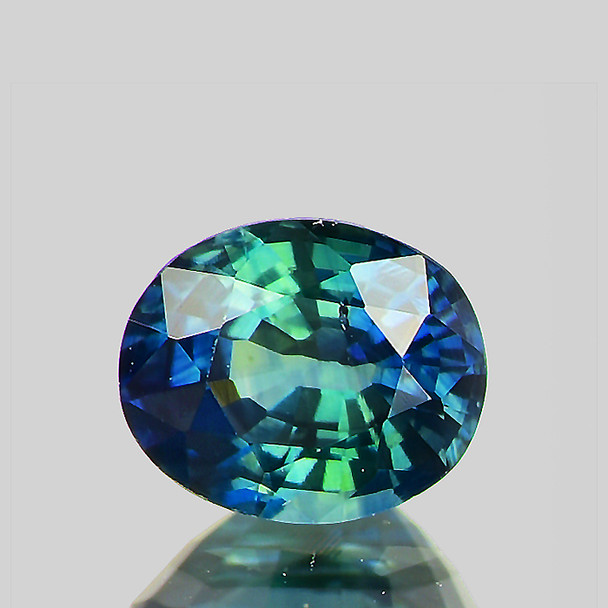 6x5 mm Oval 0.68ct Sparkling Natural Top Green Blue Sapphire [Flawless-VVS]