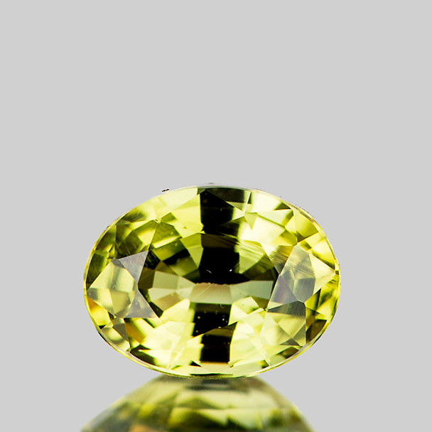 5.5x4.5 mm Oval 0.58ct Sparkling Natural Madagascar Canary Yellow Sapphire [Flawless-VVS]