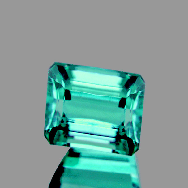 5.5x4.5 mm Octagon 0.73ct AAA Fire Luster Natural Green Blue Apatite [Flawless-VVS]