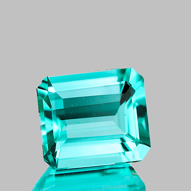 6x5 mm Octagon 1.21ct AAA Fire Luster Natural Green Blue Apatite [Flawless-VVS]