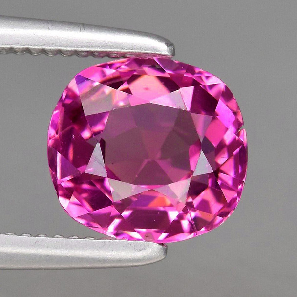 7x6.5 mm Oval 1.14ct Sparkling Natural Intense Pink Tourmaline [VVS]