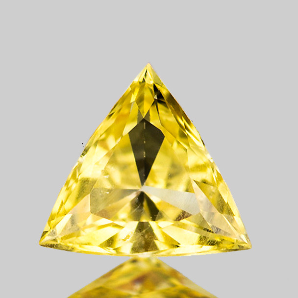 5.40 mm Trillion 0.47ct AAA Fire Sparkles Natural Yellow Sapphire [Flawless-VVS]