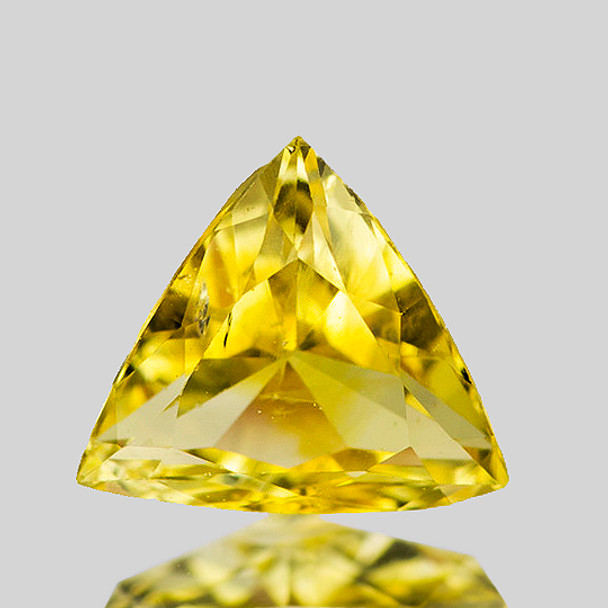 6.00 mm Trillion 0.65ct AAA Fire Sparkles Natural Yellow Sapphire [Flawless-VVS]