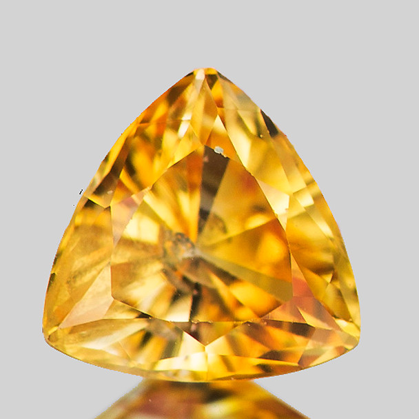 5.00 mm Trillion 0.50ct AAA Fire Sparkles Natural Yellow Sapphire [Flawless-VVS]