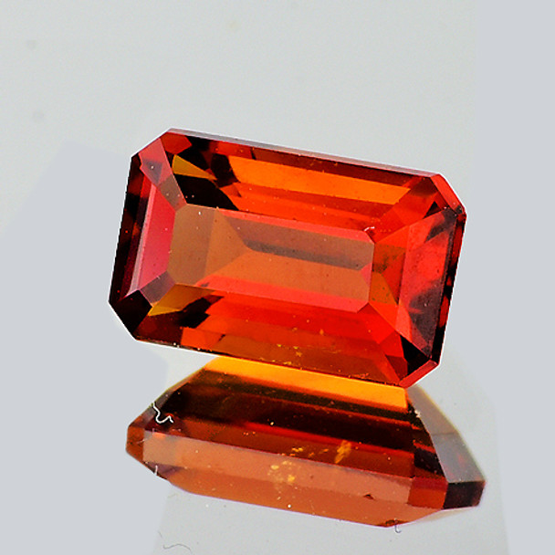 8x4 mm Octagon 1 piece AAA Luster Natural Madeira Orange Red Citrine [Flawless-VVS]