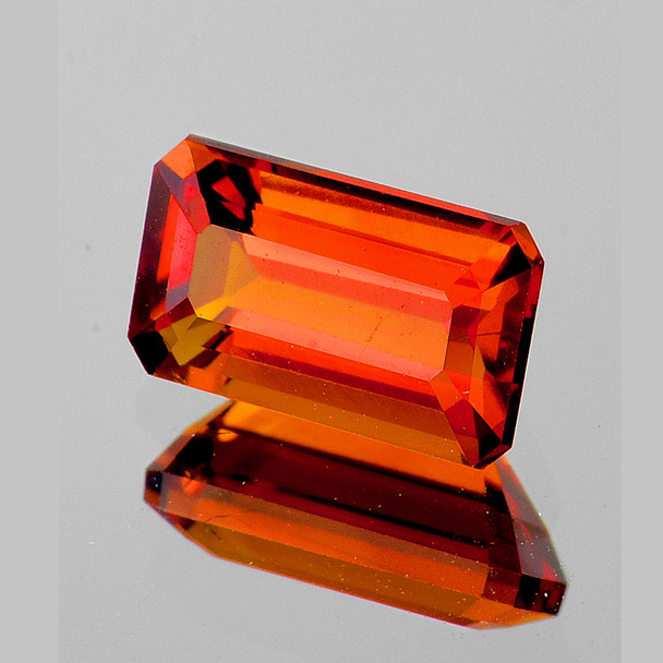 7x4 mm Octagon 1 piece Top Luster Natural Madeira Orange Red Citrine [Flawless-VVS]