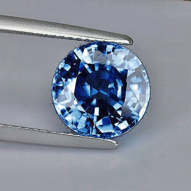 4.30 mm Round 1 piece Top Luster Natural Intense Blue Sapphire [Flawless-VVS]