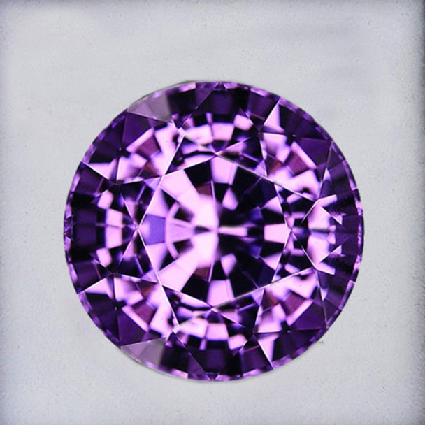 4.30 mm Round 1 piece AAA Luster Natural Unheated Violet Purple Sapphire [Flawless-VVS]-Free Certificate