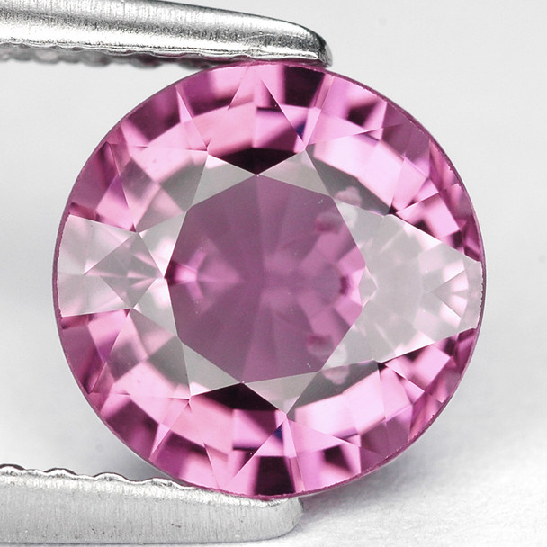 4.50 mm Round 1 piece Top Luster Natural Brilliant Purplish Pink Sapphire [Flawless-VVS]-Free Certificate